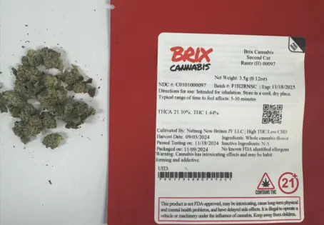 (3.5g) Brix Cannabis Second Cut Rantz (H) 00097