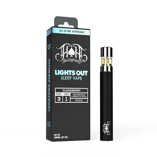 (0.5g) Cloudberry | Indica - Lights Out CBN Sleep - 0.5G All-In-One Vape