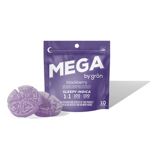 (0.1g) 1:1 Blackberry Mega Discs - CBN/THC