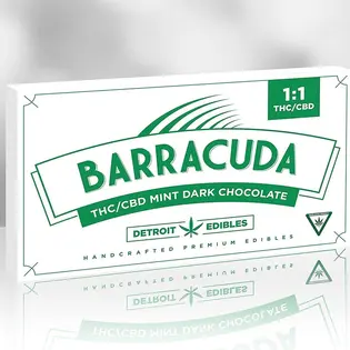 (58.0g) 1:1 Dark Mint Barracuda Bar 200mg THC/200mg CBD
