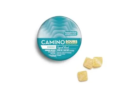 (0.1g) Camino: Sours Tropical Burst 2:1 (THC:THCV) | 100mg THC | 10pk