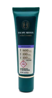 (1.0g) 8:1:1 Escape Artist Relief Cream - Lavender - 800mg CBD/100mg CBG/100mg THC
