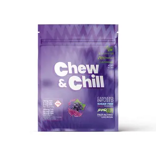 (0.1g) Chew & Chill | Gummies | Sour Grape (Indica)