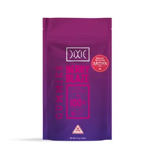 (0.1g) Berry Blaze Gummies (10mg/100mg) (Dixie)