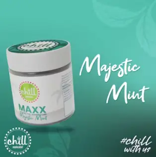 (70.87g) Chill Medicated Rub | MAXX - Majestic Mint | 1000mg THC : 1000mg CBD | Chill Medicated