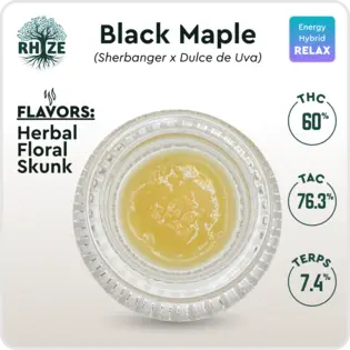 (1.0g) Black Maple | 1g Live Rosin