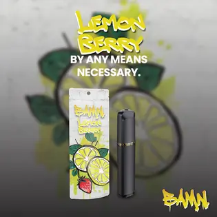 (1.0g) BAMN - Lemon Berry - Disposable Vape