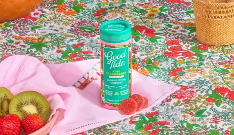 Kiwi Strawberry Gummy (H) -THC/CBD/CBG -Good Tide