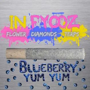 (1.0g) Blueberry Yum Yum Infused Preroll | 1g | 52.37% TAC