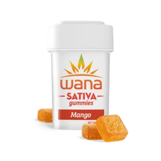 (0.1g) Sour Mango (S) - Wana - 100mg Gummies