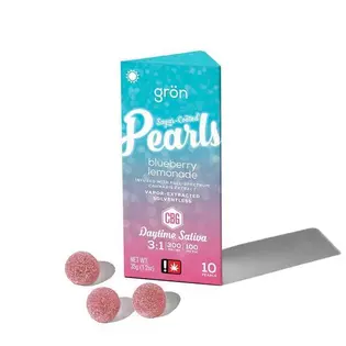 (0.1g) Blueberry Lemonade 1:3 CBG Uplifting - 10pc Pearls 100mg THC 300mg CBG - Gron