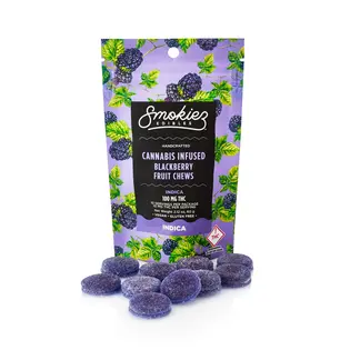 (each) Smokiez Blackberry Indica Fruit Chews