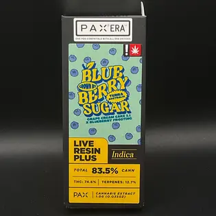 (each) (Oregrown) Blueberry Sugar Live Resin + Distillate 1G PAX Era Pod