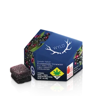 (each) Wyld Edible Indica Elderberry 100mg THC + 50mg CBN | 1.4oz