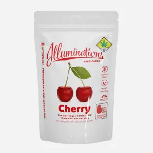 (each) LUSH CHELAN PEACH 200mg CBD/10mg THC - Cherry Pie - 70g