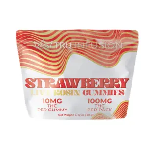 (each) Tru Infusion Gummies Rosin Strawberry 100mg