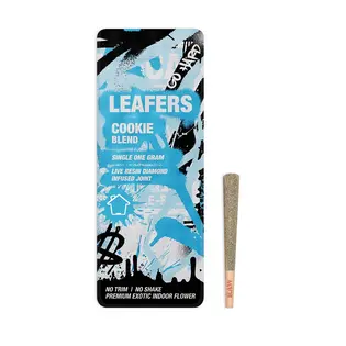 (g) LEAFERS INFUSED LIVE RESIN DIAMOND PRE-ROLL - 1G COOKIE BLEND