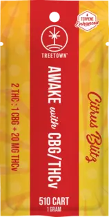 (1.0g) 2:1 Awake | Citrus Blitz | 510 Thread | THC x CBG x 20mg THCv | TreeTown