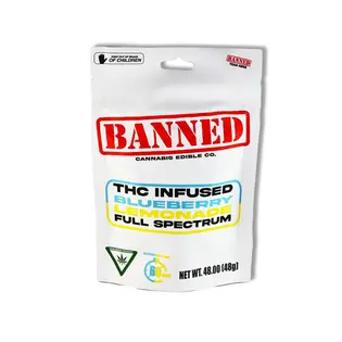 (3.0g) Banned - 200mg Gummies - Blueberry Lemonade