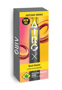 (1.0g) AIRO - DISPOSABLE DISTILLATE - 1G - BLACK MAMBA - SATIVA