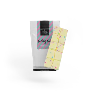 (0.1g) Birthday Cake White Chocolate Bar | 100mg | Nature's Grace