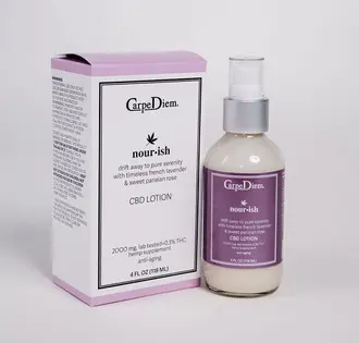 (4floz) Carpe Diem 2000mg Full Spectrum CBD Body Lotion - NOURISH
