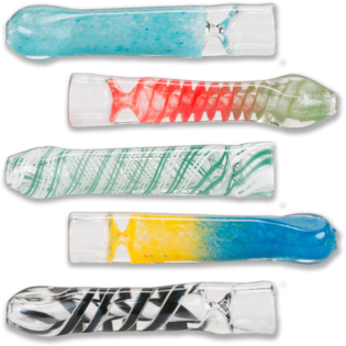 Assorted Bulk Chillums - Glass