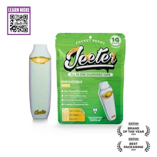 (1.0g) Acapulco Gold Jeeter All In One Diamonds Vape | Pocket Ready | 1g | Sativa
