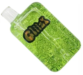 3in Gliizy Glycerin Lava | Pocket Glass Pipe | Green