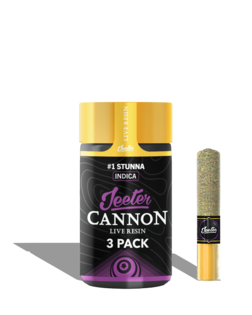 (1.5g) #1 STUNNA CANNON LIVE RESIN INFUSED PREROLL 3-PACK