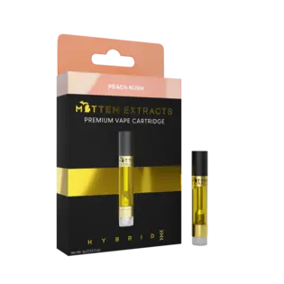 (each) Mitten Extracts 1g Distillate Vape Cartridge - Peach Kush