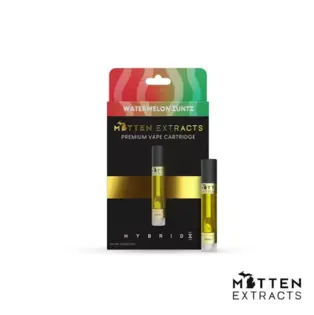 (each) Mitten Extracts 1g Distillate Vape Cartridge - Watermelon Zuntz