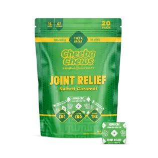 (each) Cheeba Chews | Joint Relief Salted Caramel Taffy 2:1:1 CBC:CBD:THC | 100mg