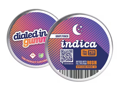 (each) Grape Punch Indica | Live Rosin Gummies | 10 x 10mg