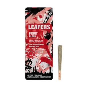 (each) Leafers Infused Live Resin Diamond Preroll 1g 1 PK Fruit Blend