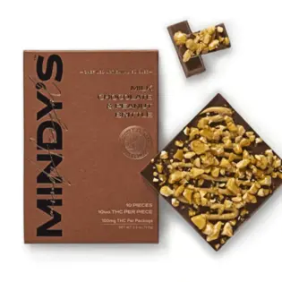 (each) Milk Chocolate Peanut Brittle Bar - 100mg -  (HYBRID)