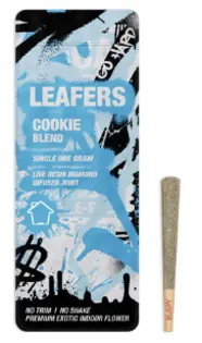 (each) Leafers Live Resin Diamond Infused Pre-Roll Cookie Blend Hybrid - 1g