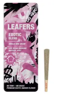 (each) Leafers Live Resin Diamond Infused Pre-Roll Exotic Blend Hybrid - 1g