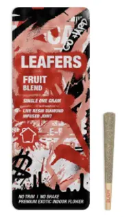 (each) Leafers Live Resin Diamond Infused Pre-Roll Fruit Blend Hybrid - 1g