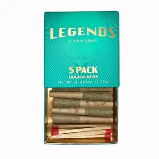 (g) Green Crack 5pk Dogwalkers 1.75G Prerolls