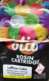 (g) Olio | 500mg Live Rosin Cartridge - LeMoon Cake