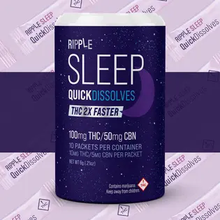 (each) Ripple - Dissolvable - Sleep (2:1:1) (THC:CBN:CBD) 100mg