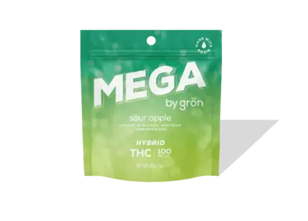 (each) Gron | Sour Apple - 100mg THC Mega | 1pk