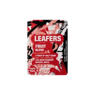 (each) Leafers Infused Live Resin Diamond Preroll .5g 3 PK Fruit Blend