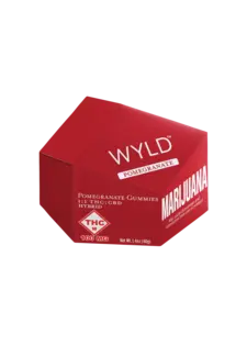(each) Wyld: Wellness Gummies | Pomegranate 1:1 | 100mg CBD : 100mg THC | 10pk