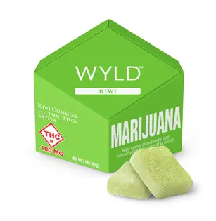 (each) Wyld: Wellness Gummies | Kiwi 1:1 | 100mg THC: 100mg THCv | 100mg | 10pk