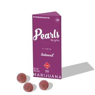 (each) Gron: Ratio Gummies | Pomegranate 4:1 | 400mg CBD : 100mg THC | 10pk