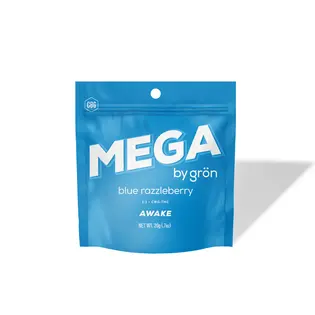 (each) Gron: Mega Pearl | Blue Razzleberry 1:1 | Sativa | 100mg THC : 100mg CBG