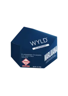 (each) Wyld: Wellness Gummies | Elderberry 3:1 | 300mg THC: 100mg CBN | 10pk