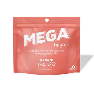 (each) Hybrid Passion Orange Guava Mega Pearls | 1000mg 10pk